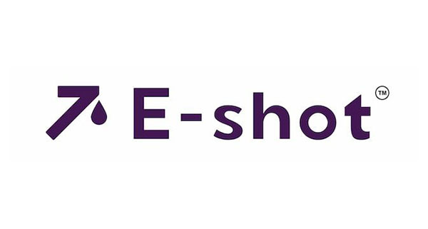 the logo for E-Shot, one of the treatments recommended by MansMatters for Peyronie's Disease